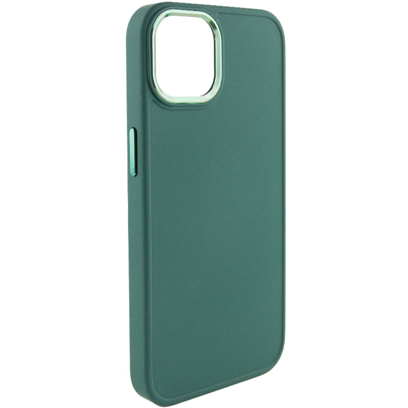 TPU чохол Bonbon Metal Style для для Apple iPhone 14 (6.1") (Зелений / Army green)