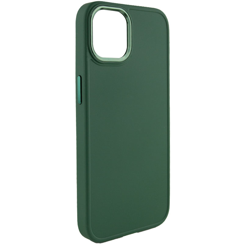 TPU чохол Bonbon Metal Style для для Apple iPhone 14 (6.1") (Зелений / Pine green)