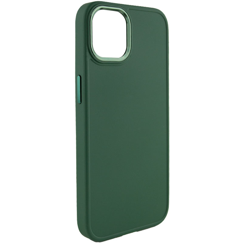 TPU чохол Bonbon Metal Style для для Apple iPhone 14 Plus (6.7") (Зелений / Pine green)