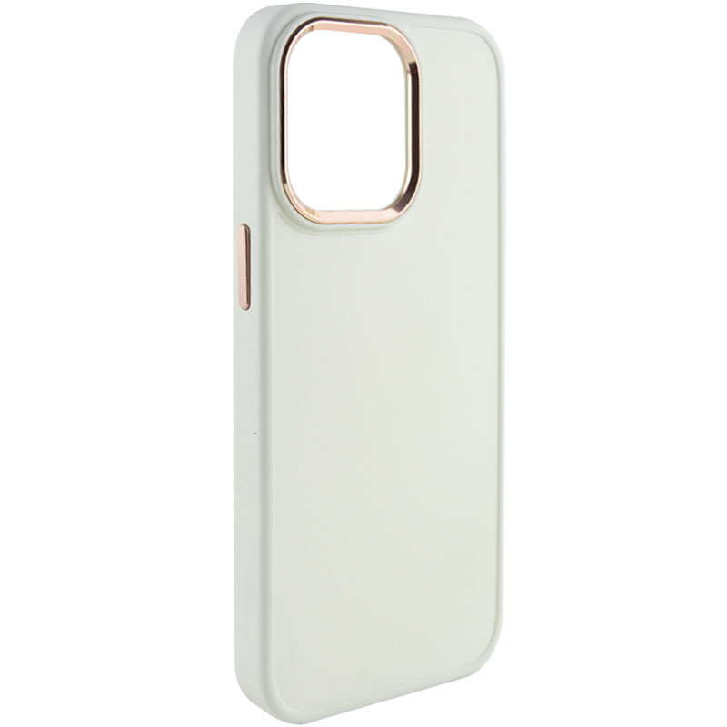 TPU чехол Bonbon Metal Style для Apple iPhone 14 Pro (6.1") (Белый / White)