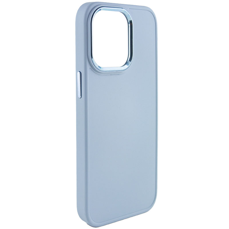 TPU чохол Bonbon Metal Style для для Apple iPhone 14 Pro (6.1") (Блакитний / Mist blue)