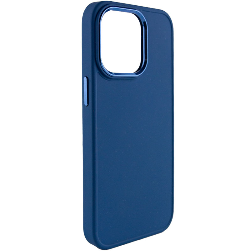 TPU чехол Bonbon Metal Style для Apple iPhone 14 Pro (6.1") (Синий / Cosmos blue)