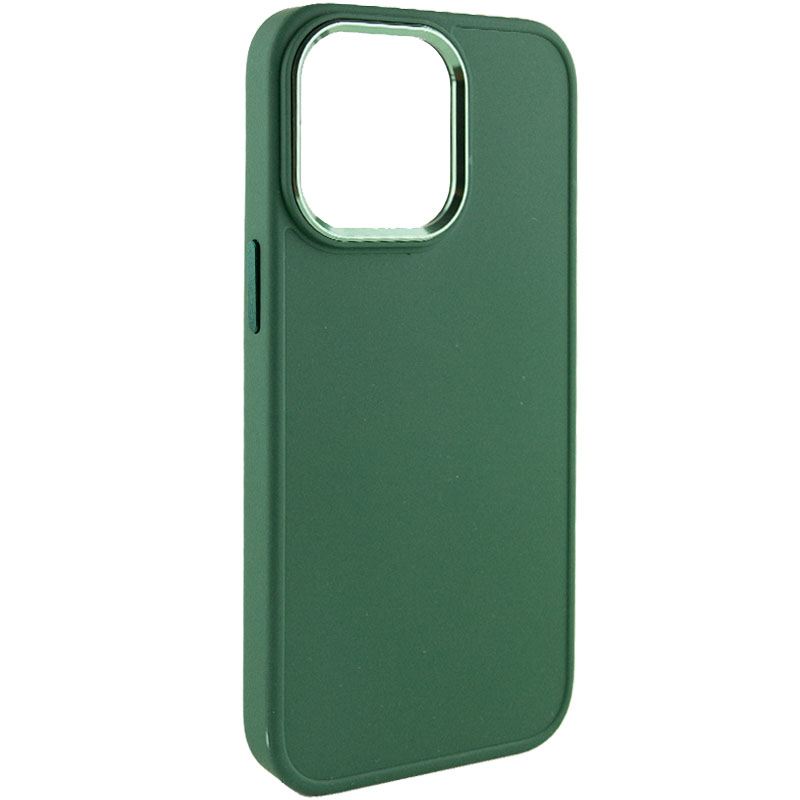 TPU чохол Bonbon Metal Style для для Apple iPhone 14 Pro (6.1") (Зелений / Army green)