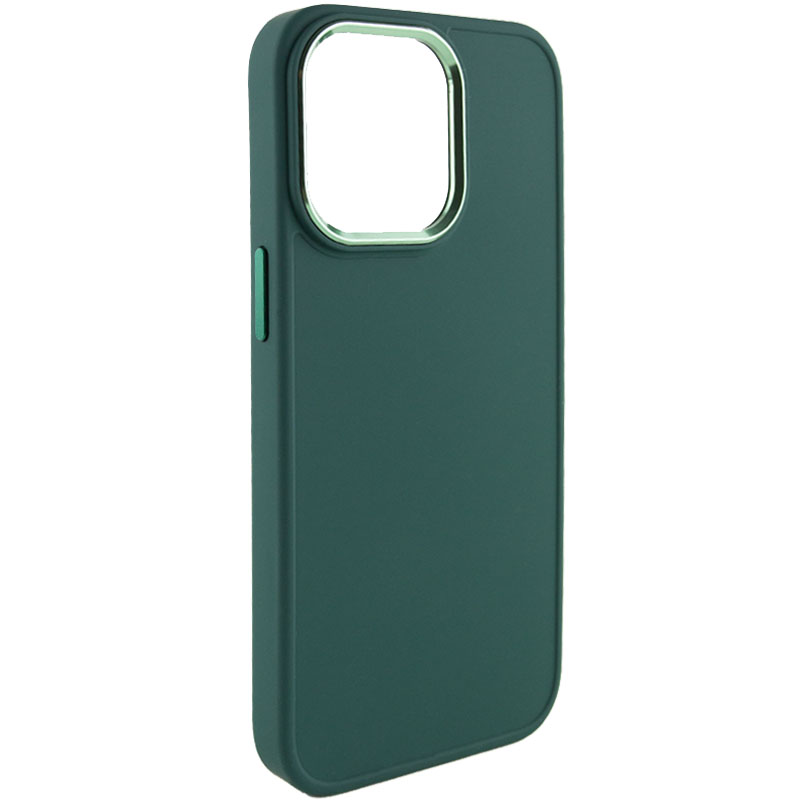 TPU чохол Bonbon Metal Style для для Apple iPhone 14 Pro (6.1") (Зелений / Pine green)