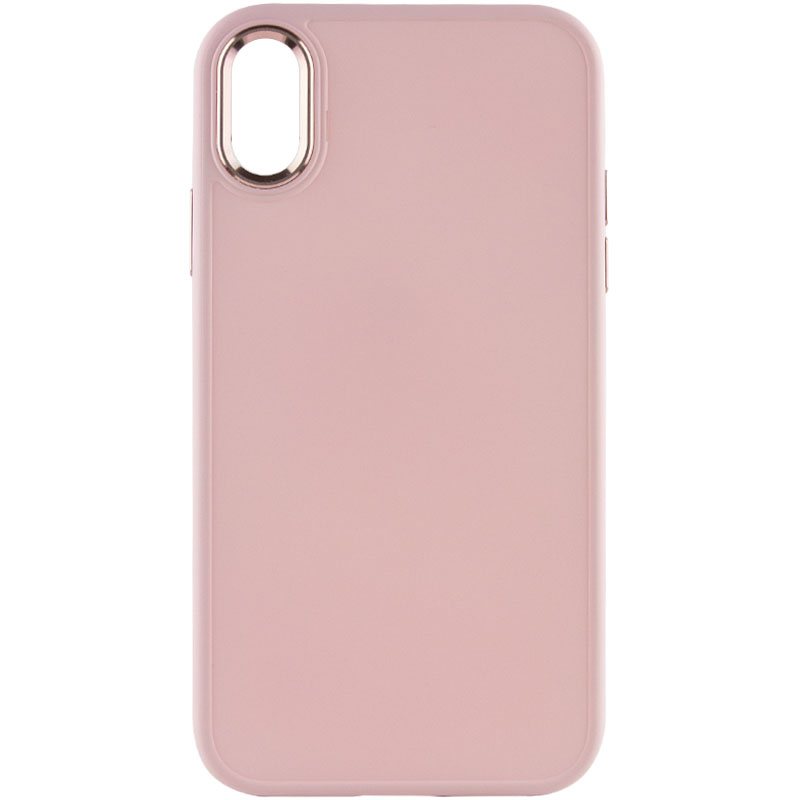 TPU чехол Bonbon Metal Style для Apple iPhone XS Max (6.5") (Розовый / Light pink)