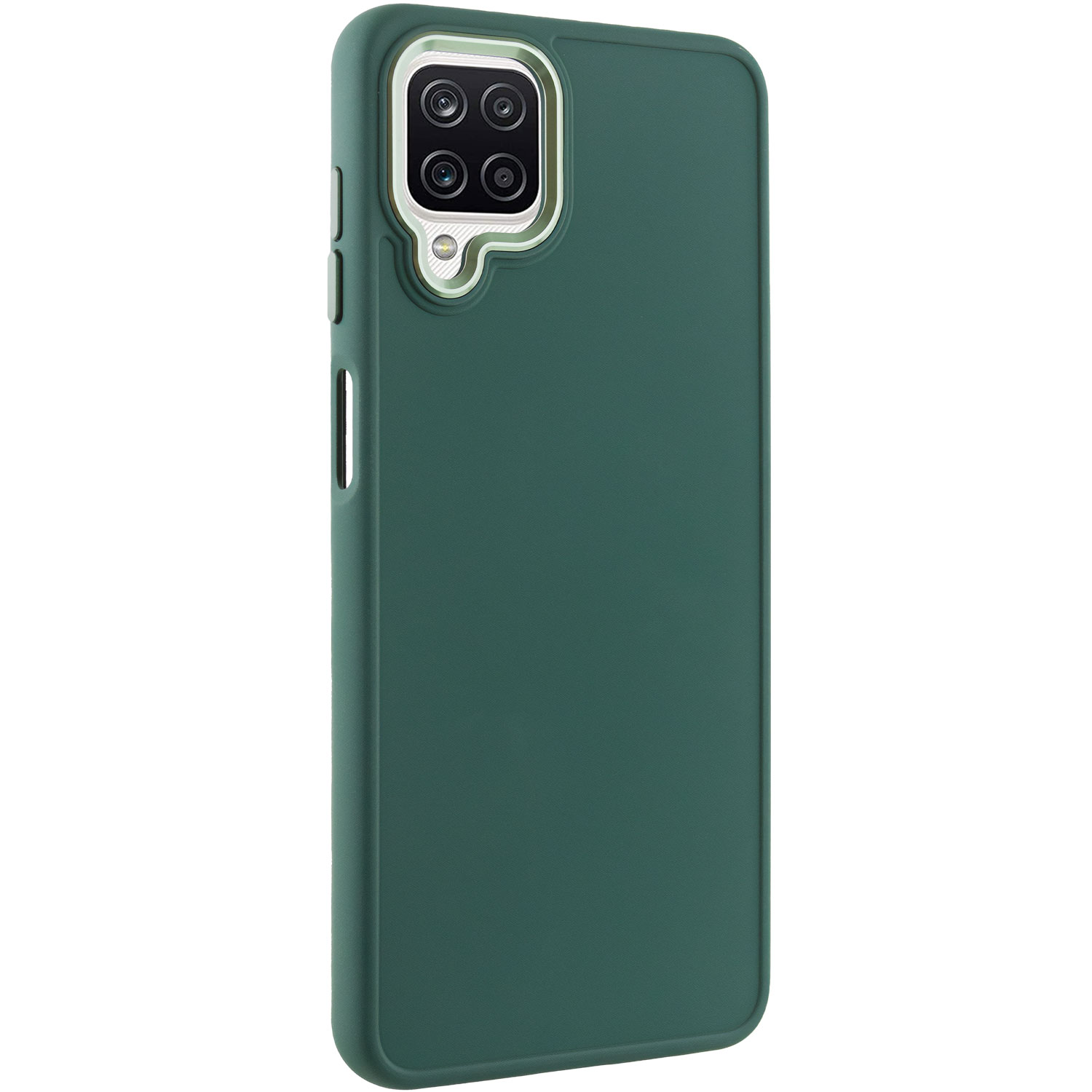 TPU чохол Bonbon Metal Style для Samsung Galaxy A12 Nacho (Зелений / Army green)