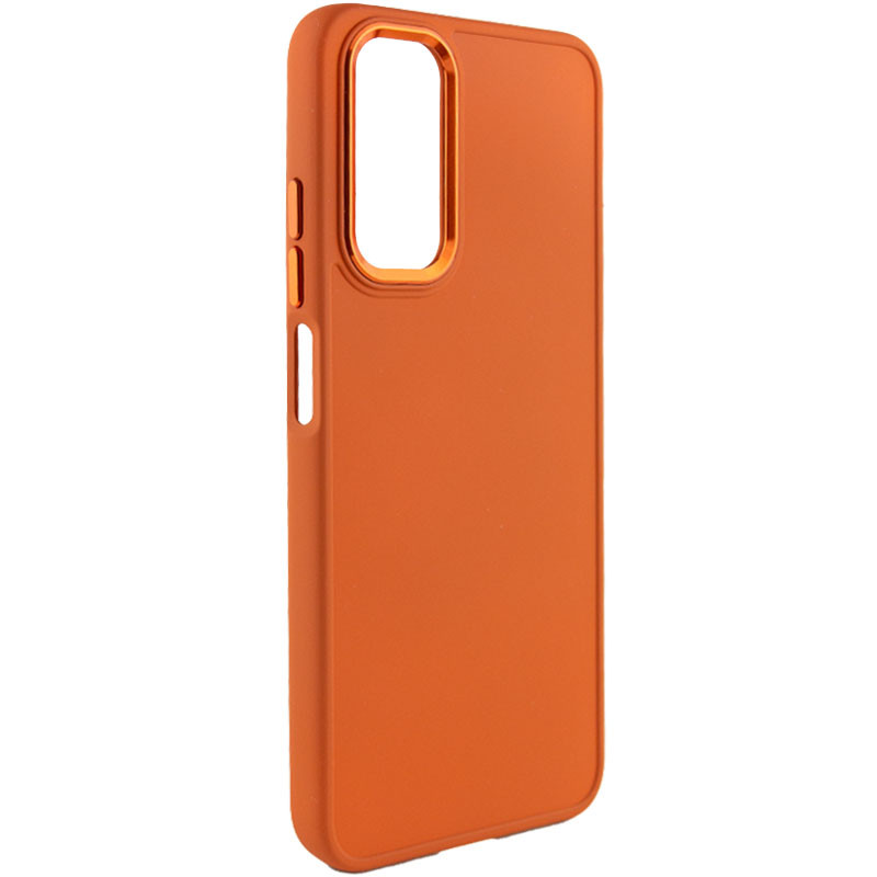 TPU чехол Bonbon Metal Style для Samsung Galaxy A52 5G (Оранжевый / Papaya)