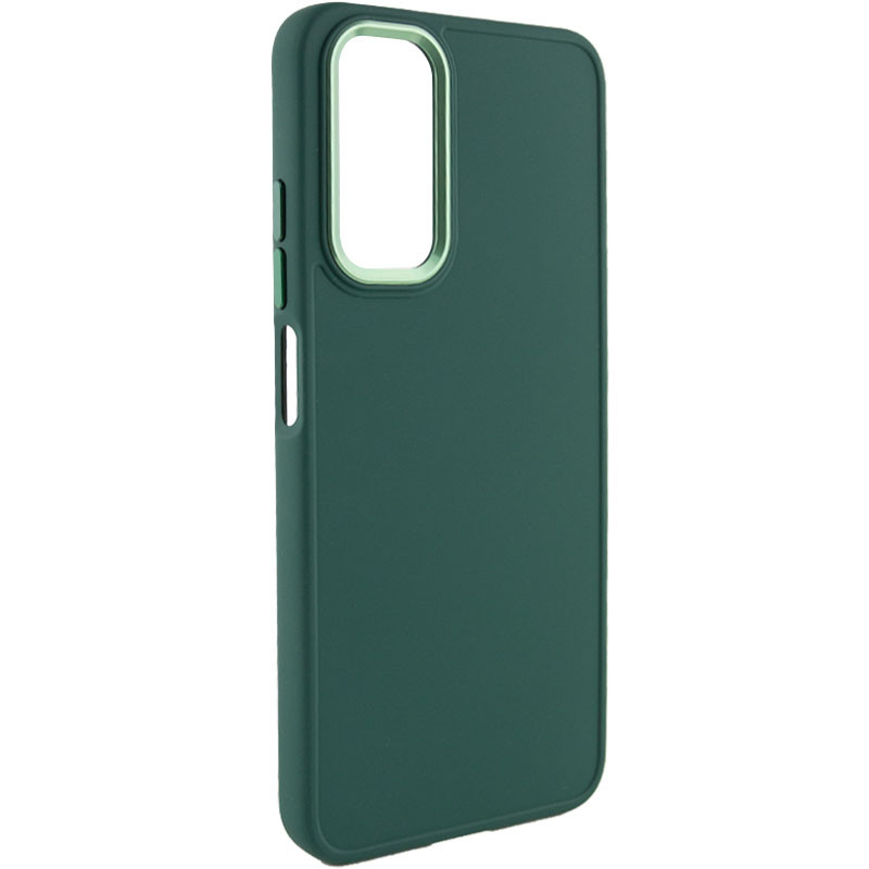 TPU чехол Bonbon Metal Style для Samsung Galaxy A52 4G / A52 5G / A52s (Зеленый / Army green)