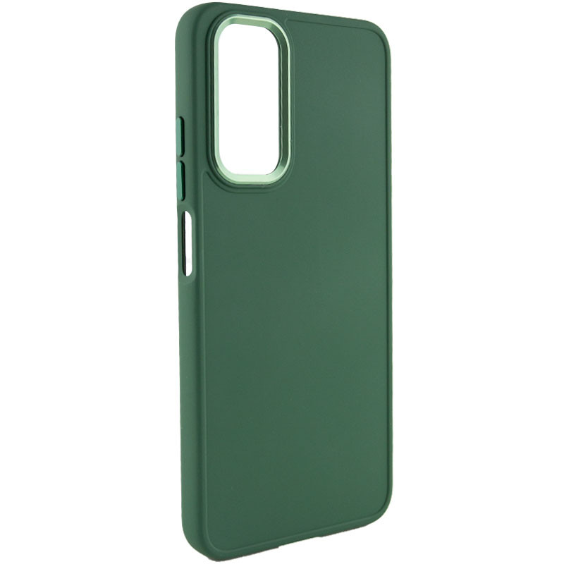 TPU чехол Bonbon Metal Style для Samsung Galaxy A52 4G / A52 5G / A52s (Зеленый / Pine green)
