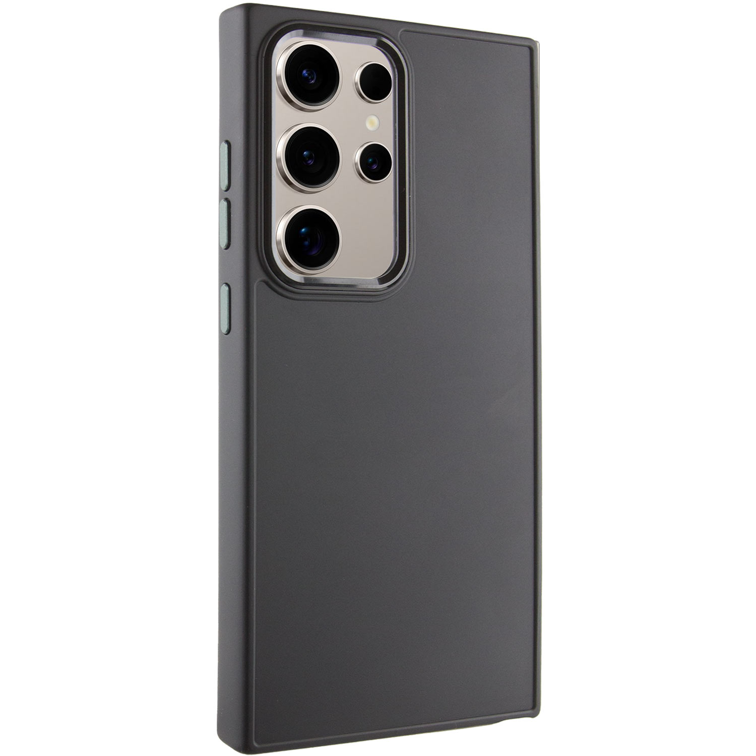 TPU чохол Bonbon Metal Style для для Samsung Galaxy S24 Ultra (Чорний / Black)