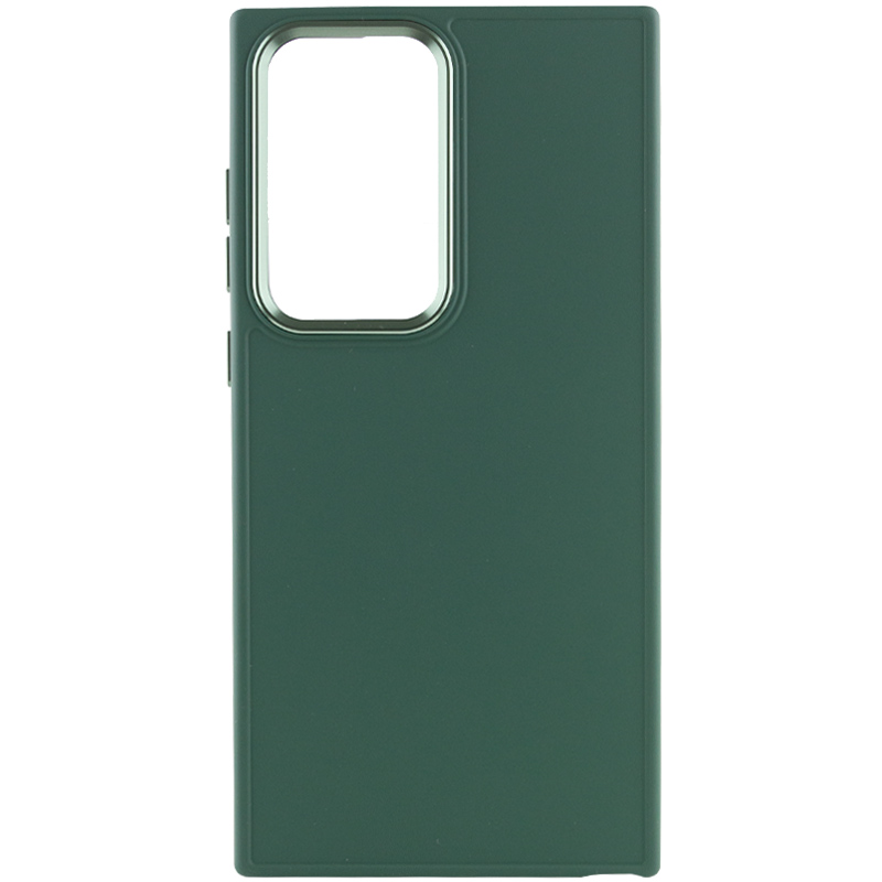 TPU чехол Bonbon Metal Style для Samsung Galaxy S24 Ultra (Зеленый / Army green)