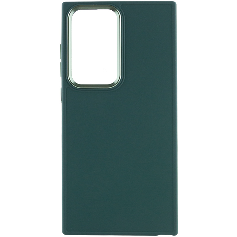TPU чехол Bonbon Metal Style для Samsung Galaxy S24 Ultra (Зеленый / Pine green)