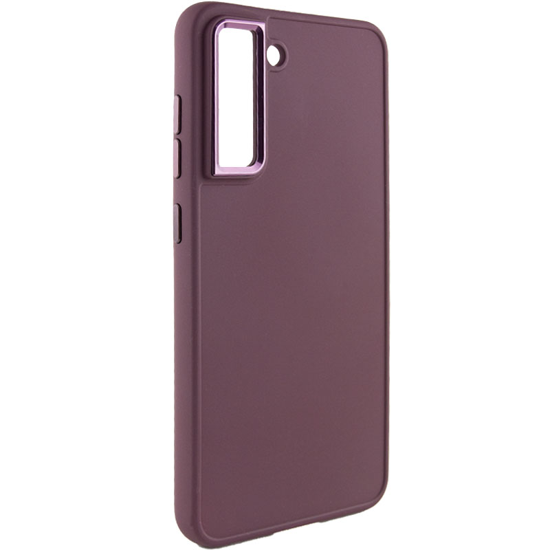 TPU чохол Bonbon Metal Style для для Samsung Galaxy S24 (Бордовий / Plum)