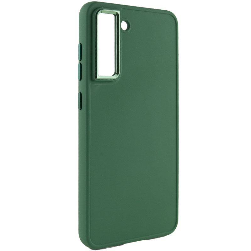 TPU чехол Bonbon Metal Style для Samsung Galaxy S24+ (Зеленый / Army green)