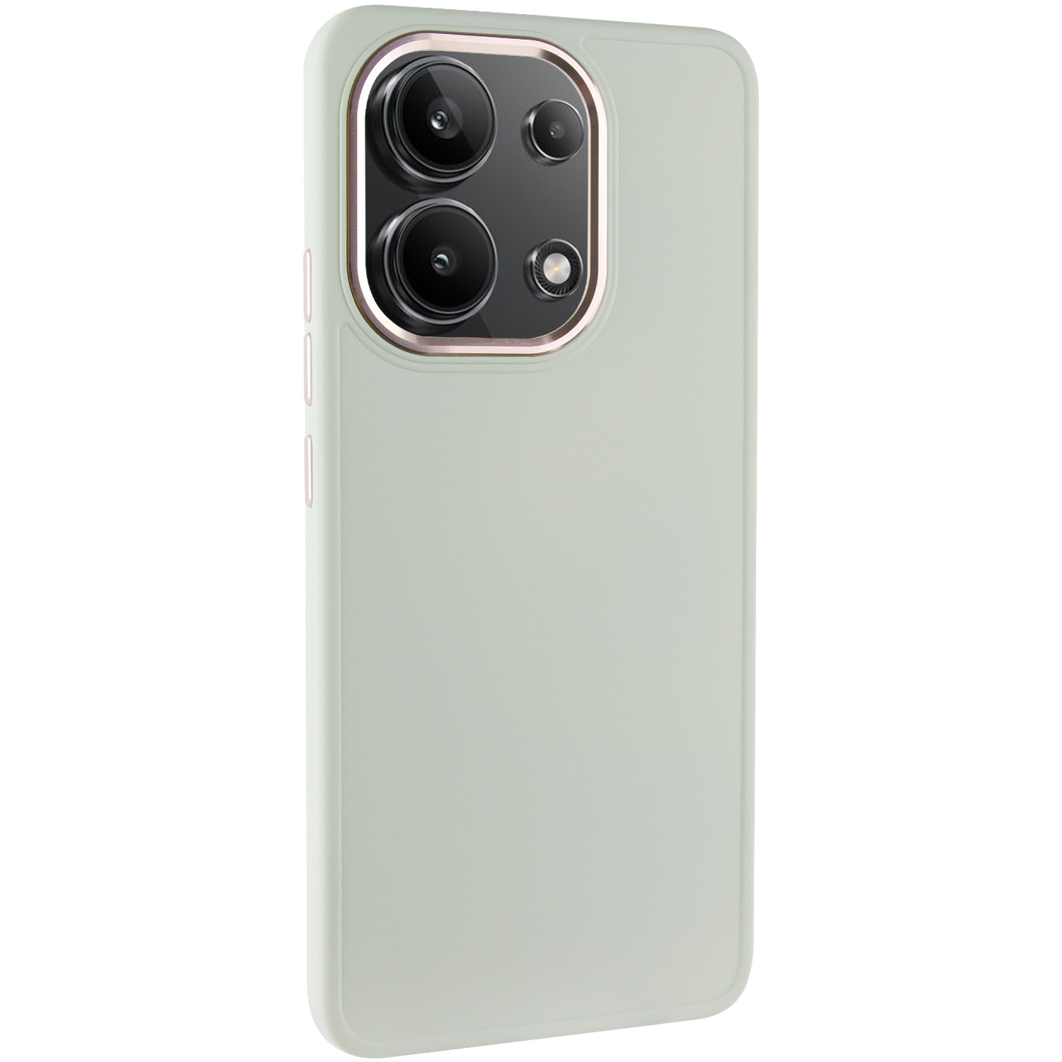 TPU чехол Bonbon Metal Style для Xiaomi Redmi Note 13 4G (Белый / White)