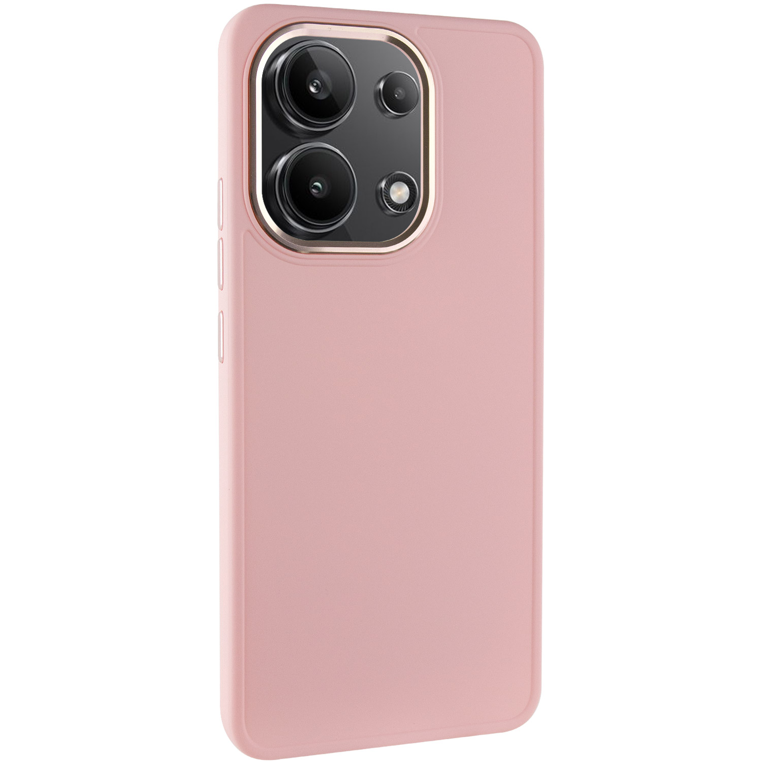 TPU чехол Bonbon Metal Style для Xiaomi Redmi Note 13 4G (Розовый / Light pink)