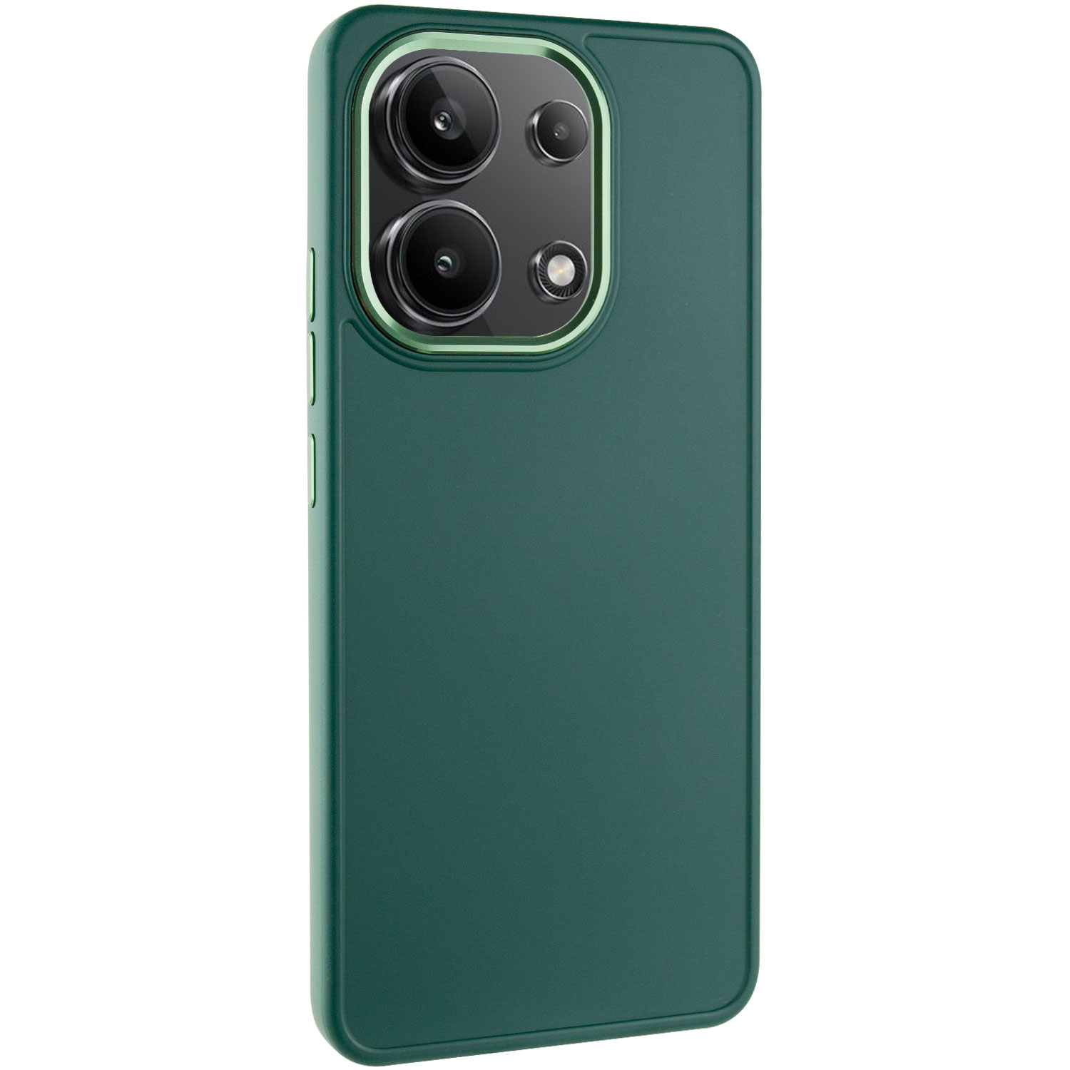 TPU чехол Bonbon Metal Style для Xiaomi Redmi Note 13 4G (Зеленый / Army green)