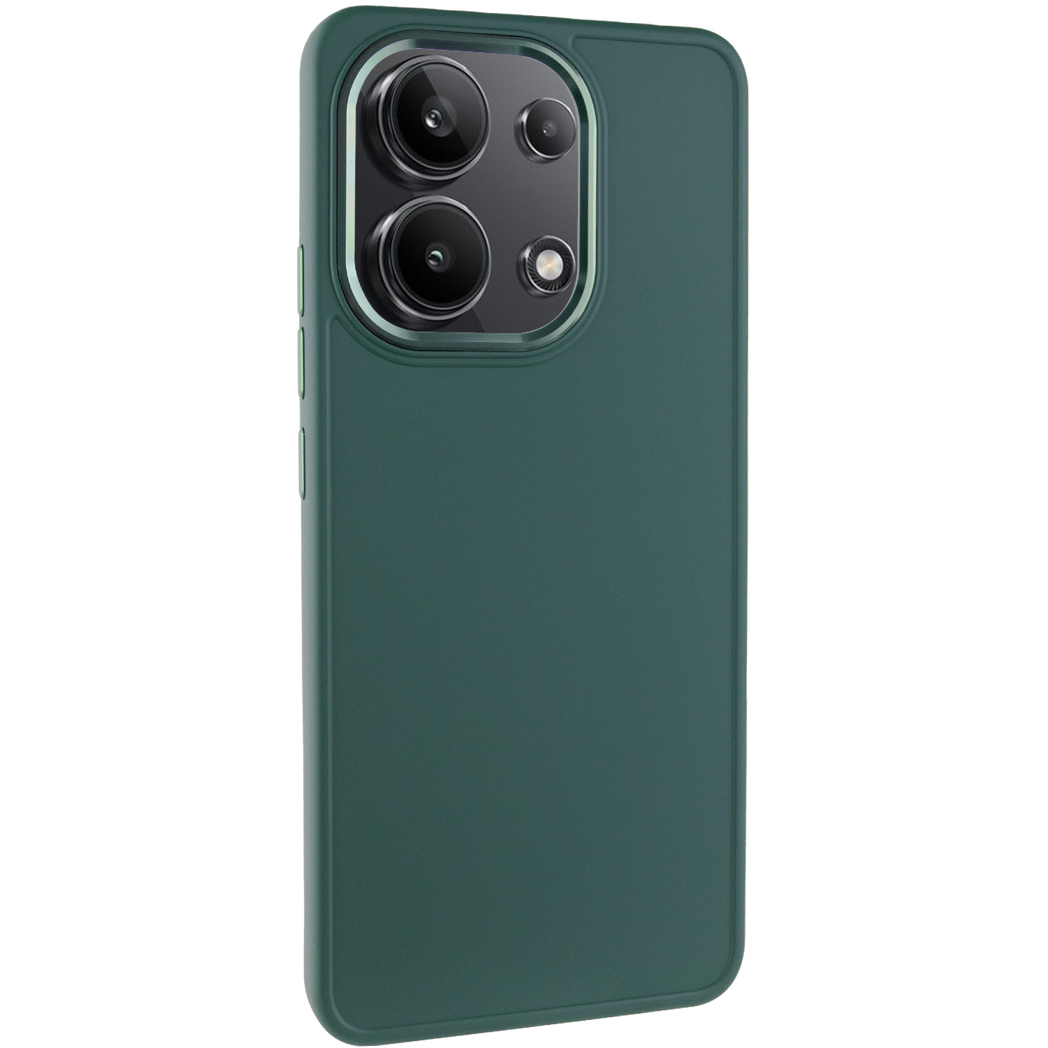 TPU чехол Bonbon Metal Style для Xiaomi Redmi Note 13 4G (Зеленый / Pine green)