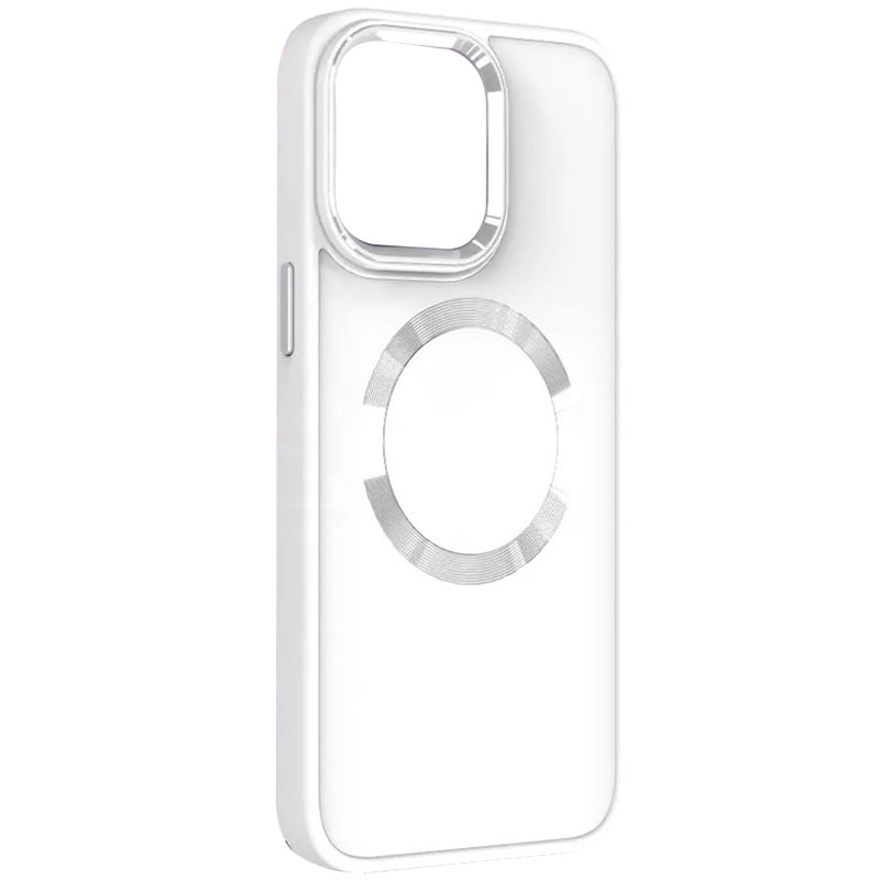TPU чохол Bonbon Metal Style with MagSafe для Apple iPhone 11 (6.1") (Білий / White)