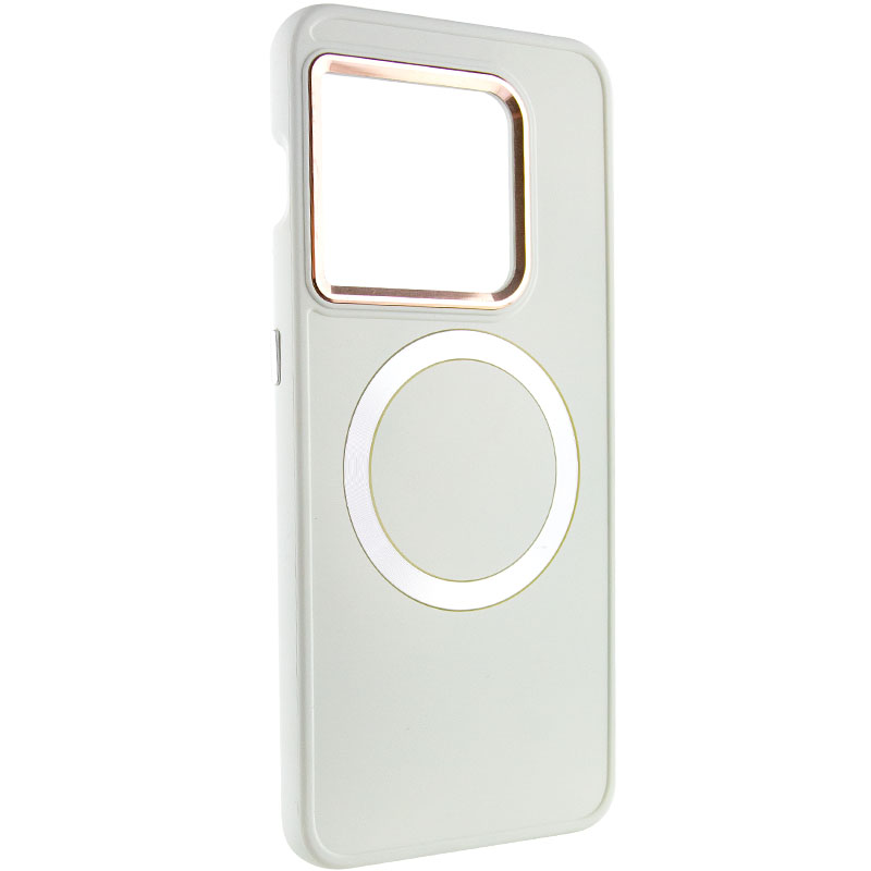 TPU чехол Bonbon Metal Style with MagSafe для OnePlus 10 Pro (Белый / White)