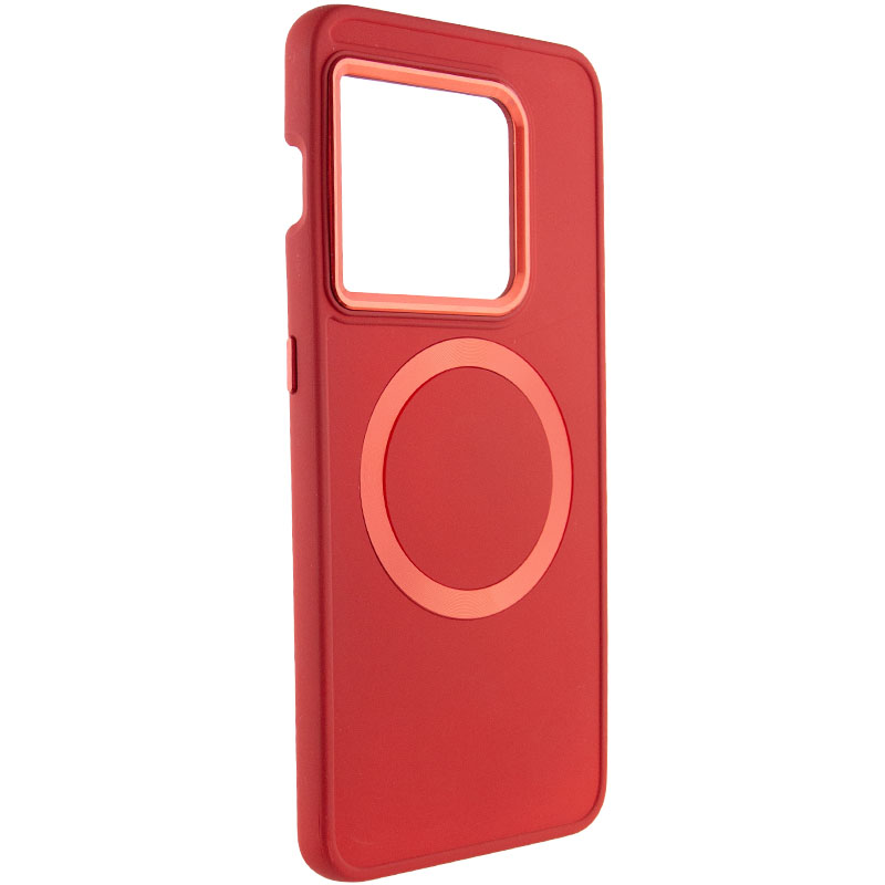 TPU чохол Bonbon Metal Style with MagSafe для OnePlus 10 Pro (Червоний / Red)