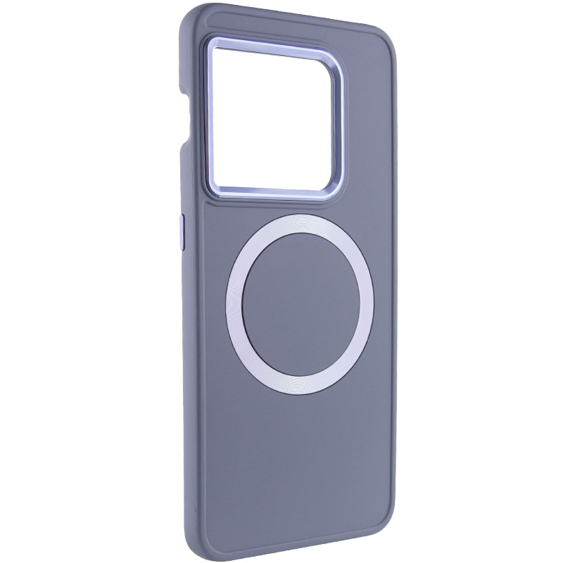 TPU чехол Bonbon Metal Style with MagSafe для OnePlus 10 Pro (Серый / Lavender)