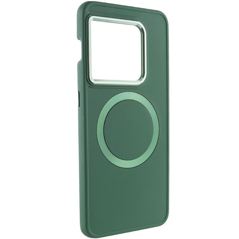 TPU чохол Bonbon Metal Style with MagSafe для OnePlus 10 Pro (Зелений / Army Green)