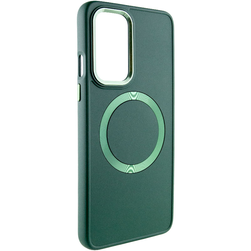 TPU чехол Bonbon Metal Style with MagSafe для OnePlus 9 Pro (Зеленый / Army Green)