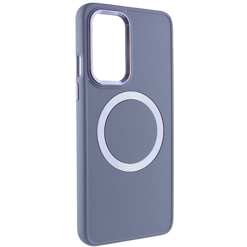 TPU чохол Bonbon Metal Style with MagSafe для OnePlus 9 (Сірий / Lavender)