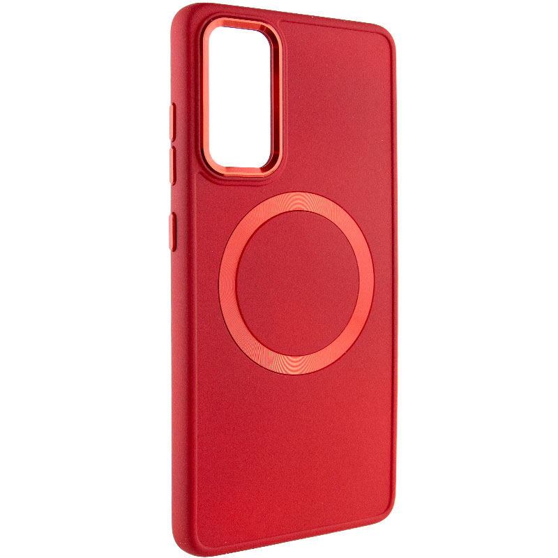 TPU чехол Bonbon Metal Style with MagSafe для Samsung Galaxy S20 FE (Красный / Red)