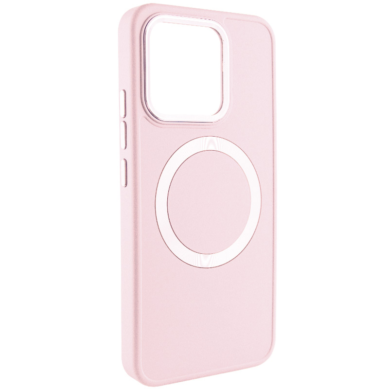 TPU чехол Bonbon Metal Style with MagSafe для Xiaomi 14 (Розовый / Light Pink)