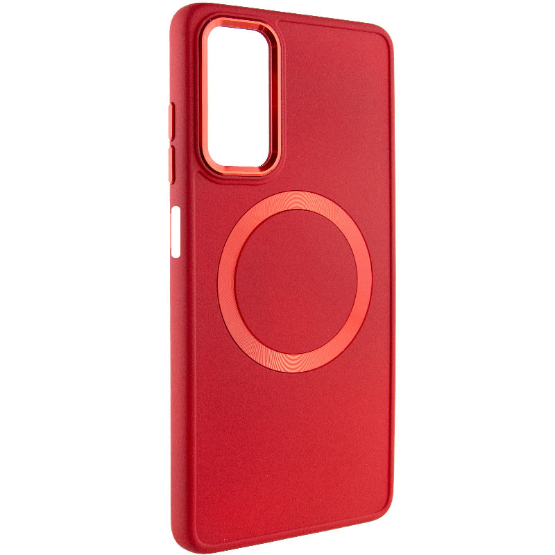 TPU чехол Bonbon Metal Style with MagSafe для Xiaomi Redmi Note 11S (Красный / Red)