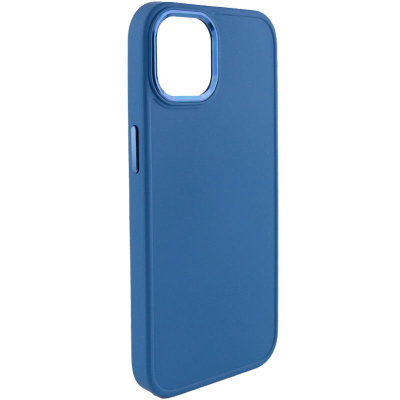 TPU чехол Bonbon Metal Style для Apple iPhone 13 (6.1") (Синий / Denim Blue)