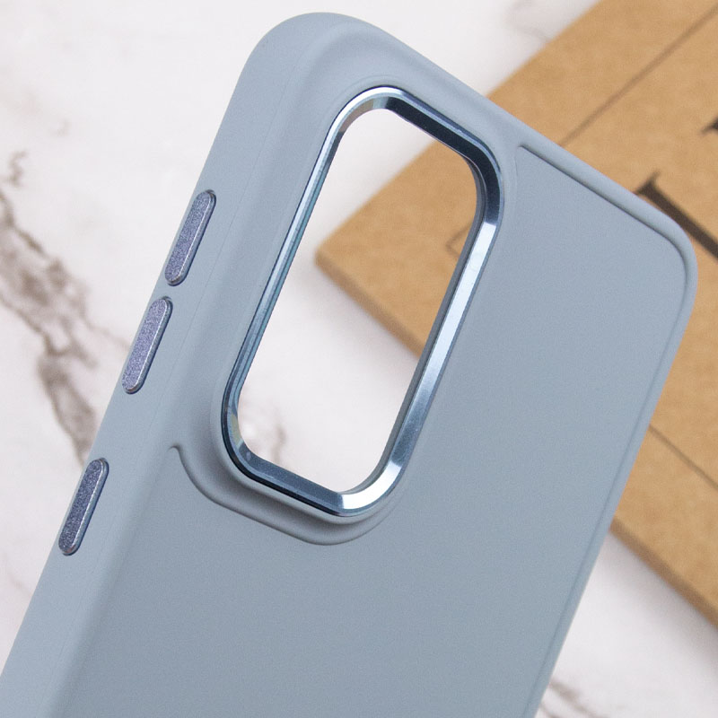 Купить TPU чехол Bonbon Metal Style для Samsung Galaxy A53 5G Голубой / Mist blue на onecase.com.ua