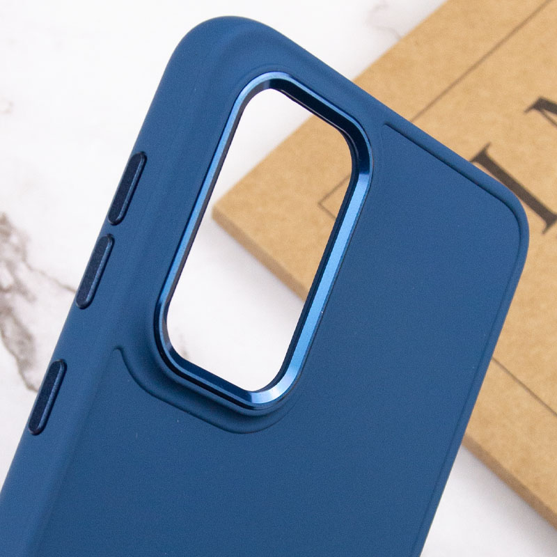 Купить TPU чехол Bonbon Metal Style для Samsung Galaxy A53 5G Синий / Denim Blue на onecase.com.ua