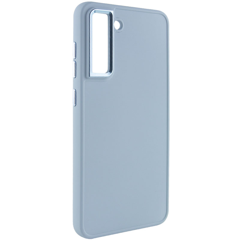 Фото TPU чехол Bonbon Metal Style для Samsung Galaxy S21 FE Голубой / Mist blue на onecase.com.ua