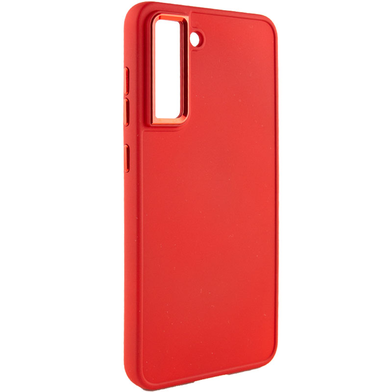 Фото TPU чехол Bonbon Metal Style для Samsung Galaxy S21 FE Красный / Red на onecase.com.ua