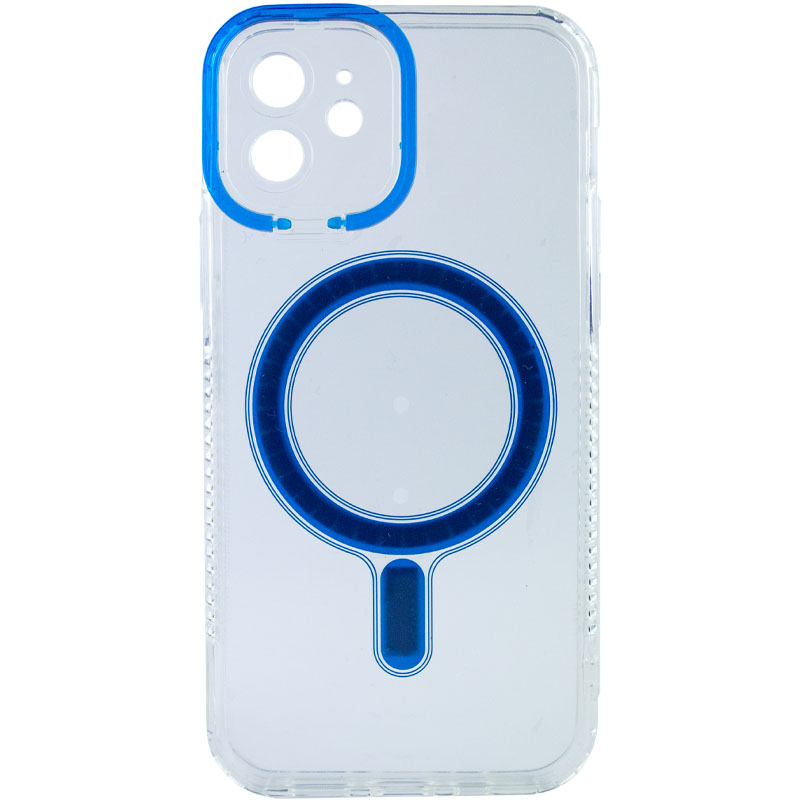 TPU чохол ColorCam with Magnetic Safe для Apple iPhone 12 (Синій)