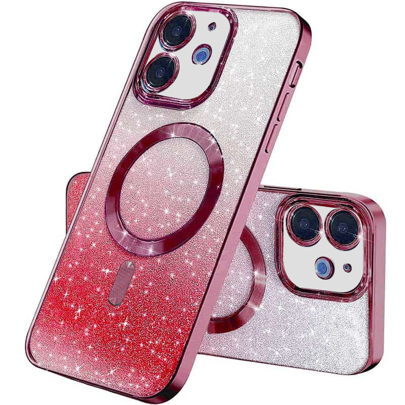 TPU чехол Delight case with MagSafe с защитными линзами на камеру для Apple iPhone 11 (6.1") (Красный / Red)