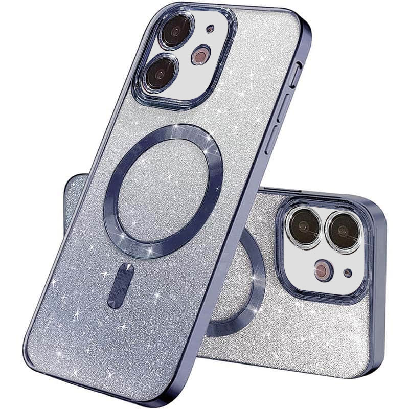 TPU чохол Delight case with MagSafe з захисними лінзами на камеру для Apple iPhone 11 (6.1") (Сірий / Lavender Gray)