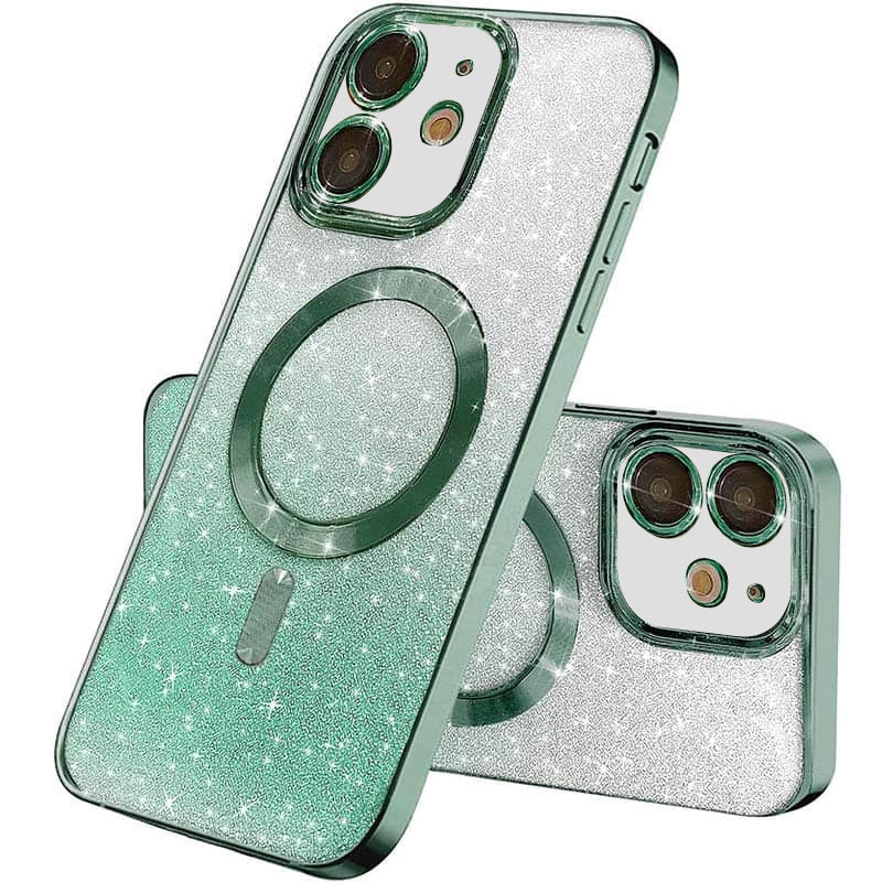 TPU чехол Delight case with MagSafe с защитными линзами на камеру для Apple iPhone 11 (6.1") (Зеленый / Green)