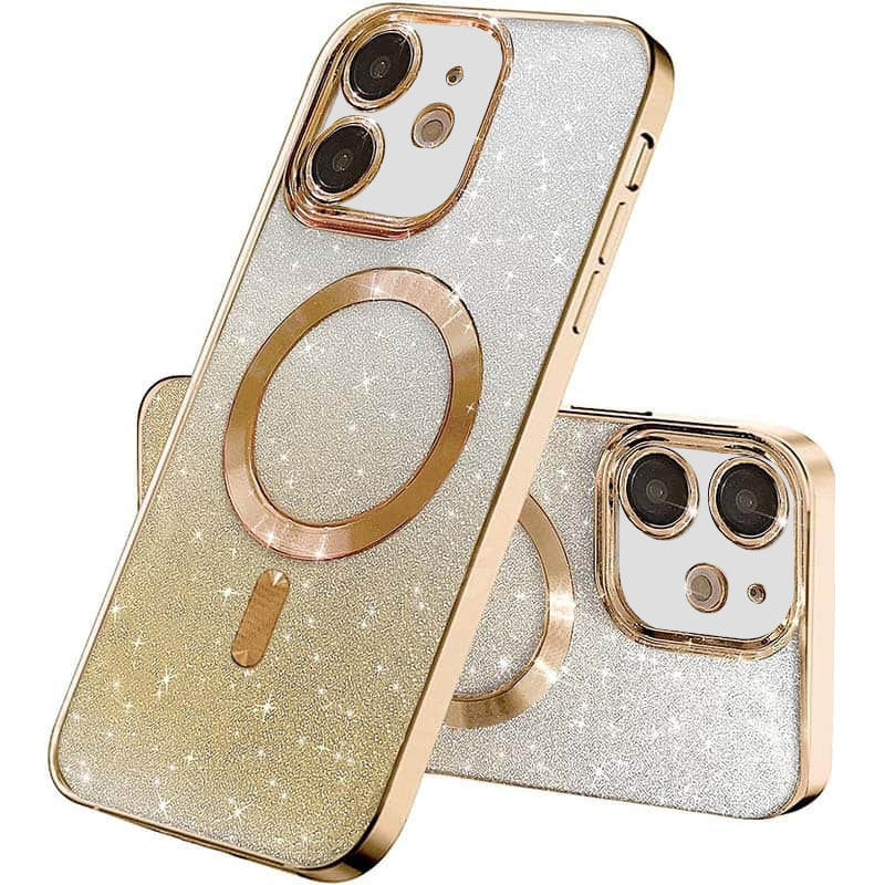 TPU чохол Delight case with MagSafe з захисними лінзами на камеру для Apple iPhone 11 (6.1") (Золотий / Gold)