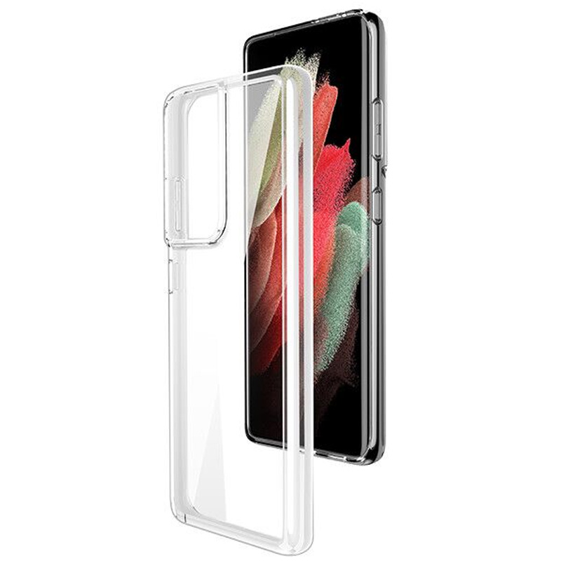 TPU чохол Epic Transparent 1,0mm для Samsung Galaxy S21 Ultra (Безбарвний (прозорий))