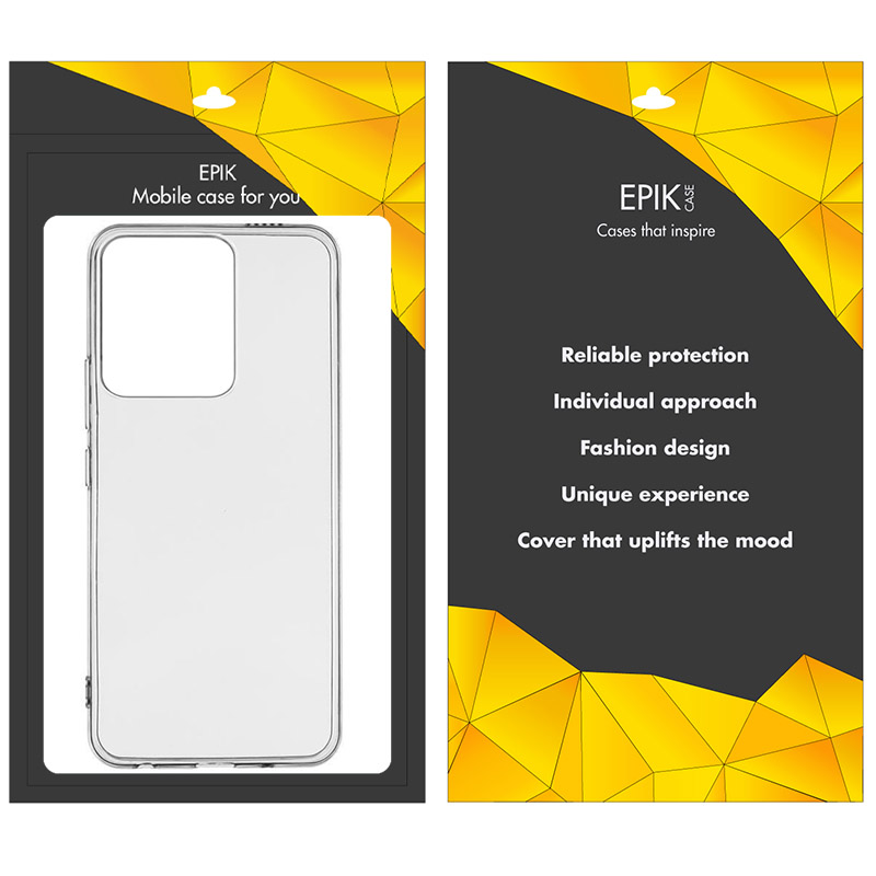 Фото TPU чехол Epic Transparent 1,5mm для Xiaomi Poco X6 Бесцветный (прозрачный) в магазине onecase.com.ua