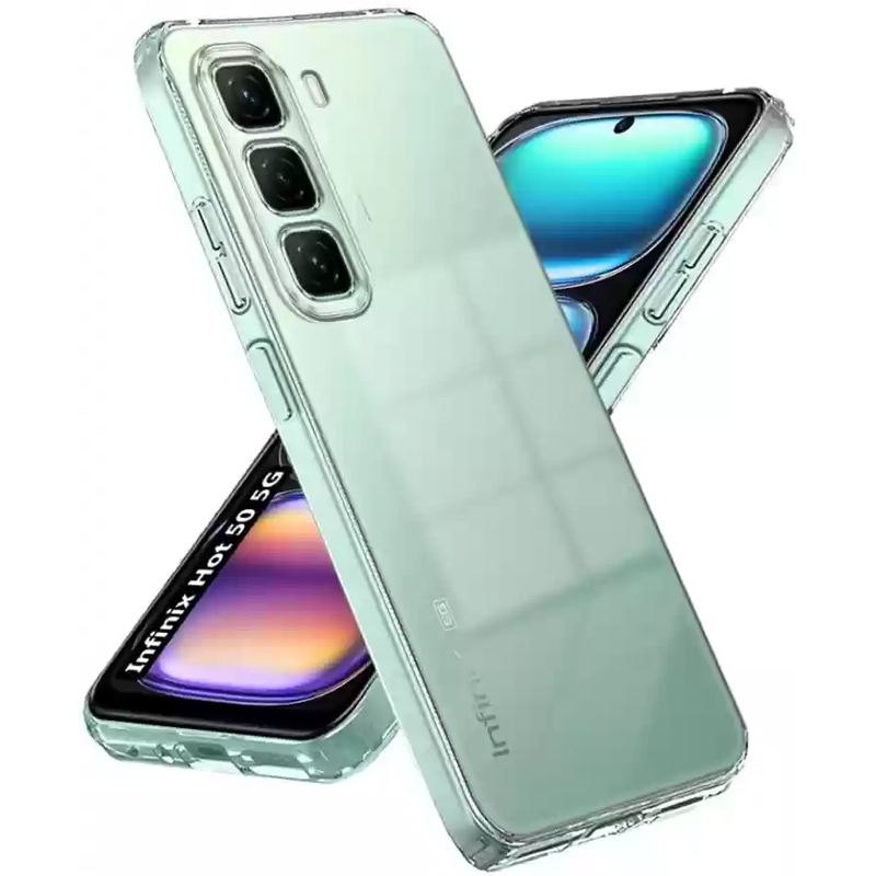 TPU чохол Epic Transparent 1,5mm Full Camera для Infinix Hot 50 Pro (Безбарвний (прозорий))