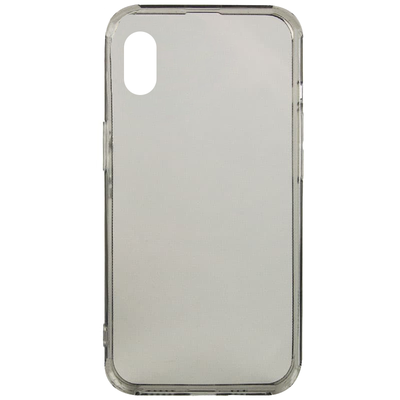 TPU чехол Epic Transparent 2,00 mm для Apple iPhone XR (6.1") (Серый (прозрачный))