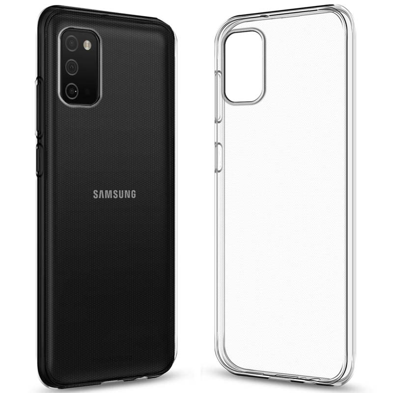 TPU чехол Epic Transparent 2,00 mm для Samsung Galaxy A03s (Бесцветный (прозрачный))