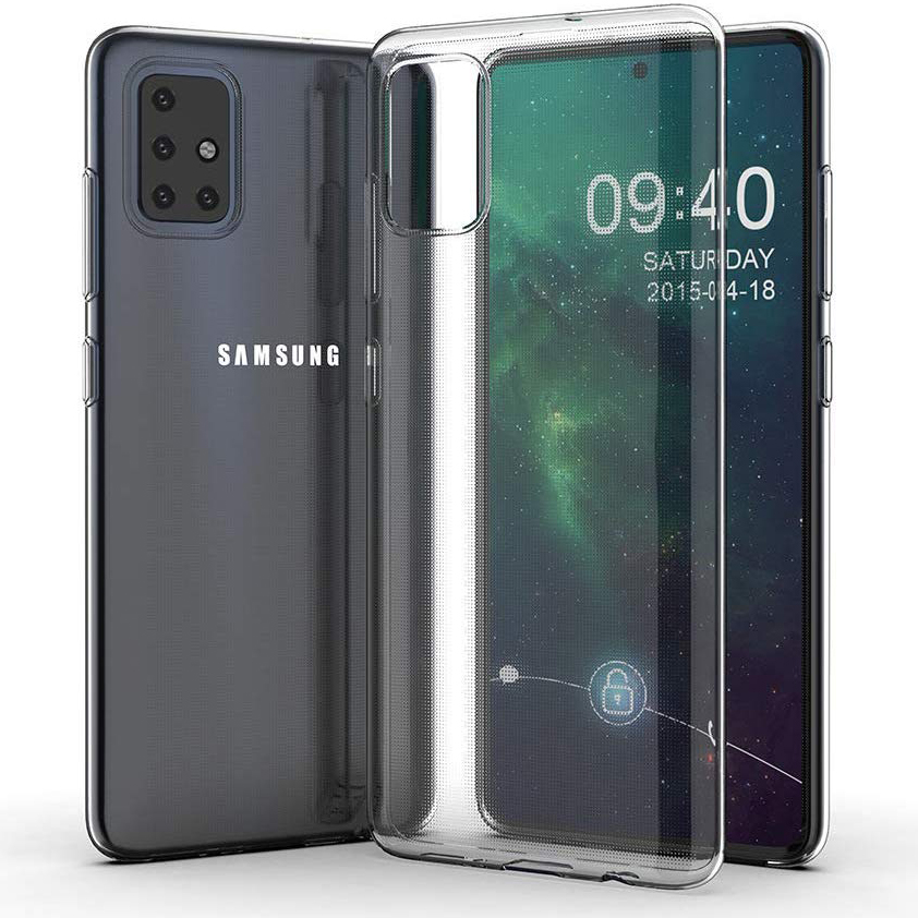 TPU чехол Epic Transparent 2,00 mm для Samsung Galaxy A31 (Бесцветный (прозрачный))