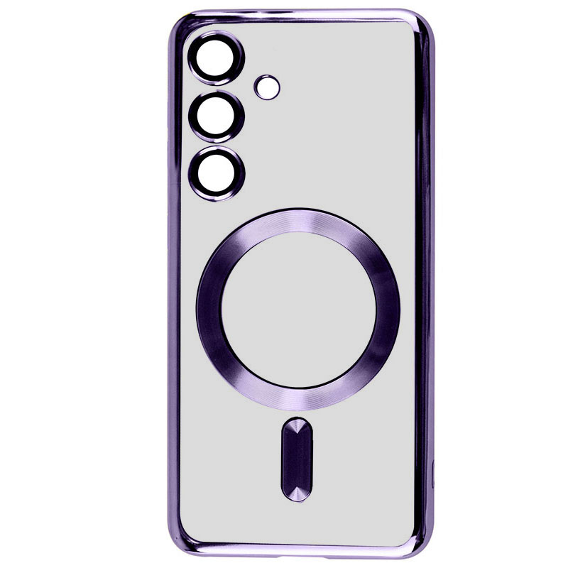 TPU чехол Fibra Chrome with MagSafe для Samsung Galaxy A15 4G/5G (Purple)