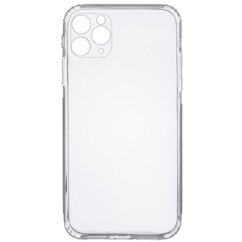 TPU чохол GETMAN Clear 1,0 mm для для Apple iPhone 12 Pro Max (Безбарвний (прозорий))